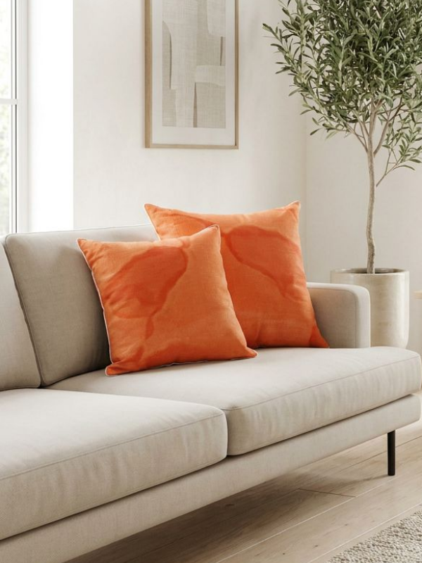 Lino Rust Orange