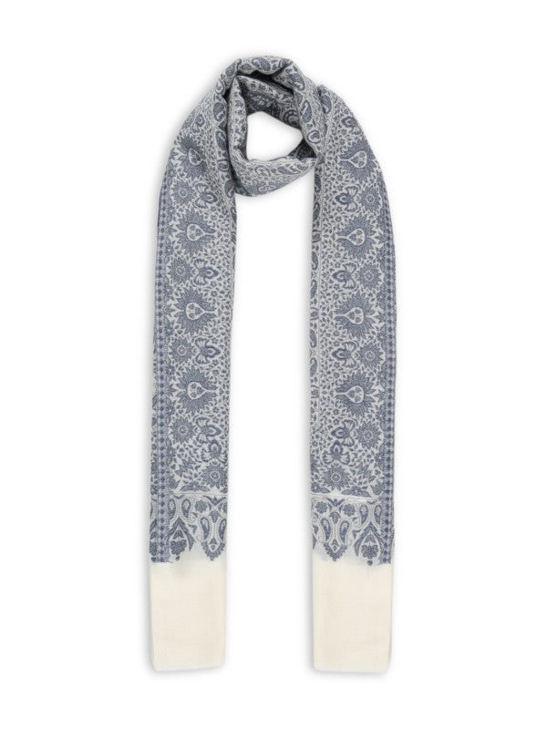 Charcoal Blue paisley