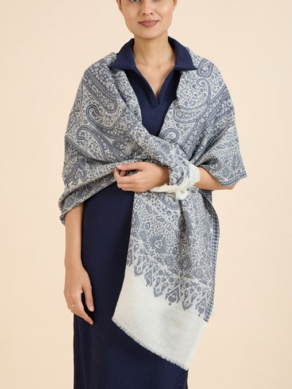 Charcoal Grey paisley