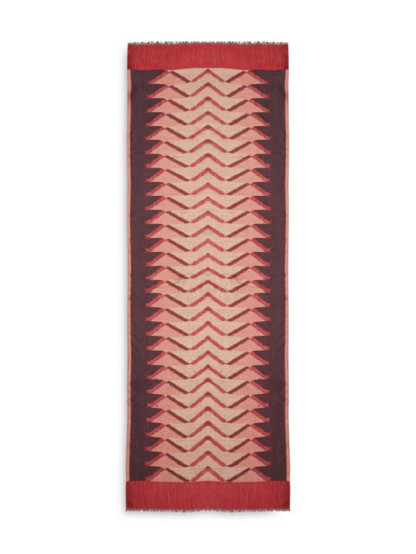 Maroon Ikat