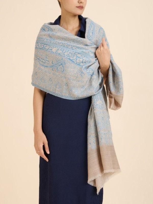 Powder Blue paisley