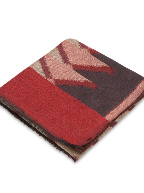 Maroon Ikat