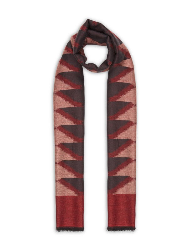 Maroon Ikat