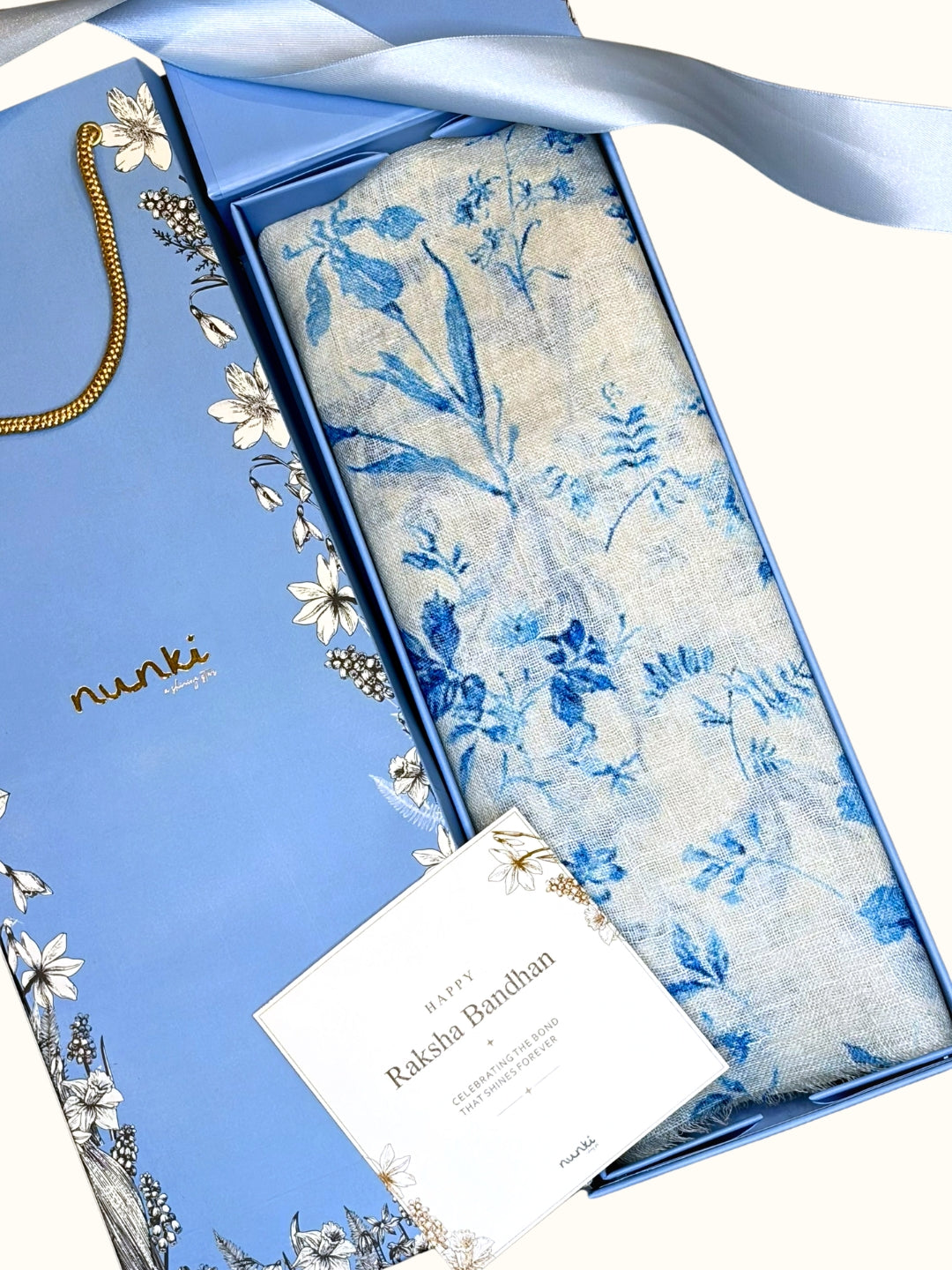Blue Leaf Gift Box
